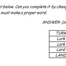 Word ladder official officers answers