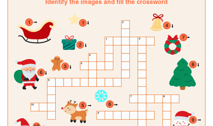 Christmas crossword prestige english hk