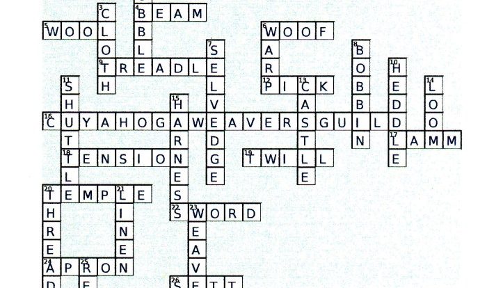 Staar reading vocabulary crossword puzzle answers