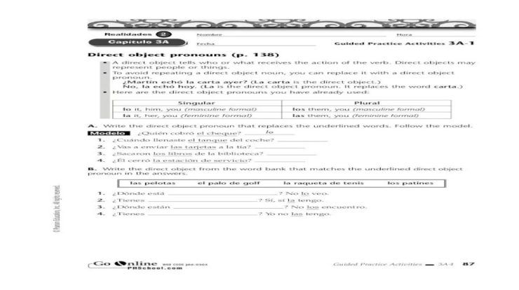 Guided practice activities 3a-3 answers page 104