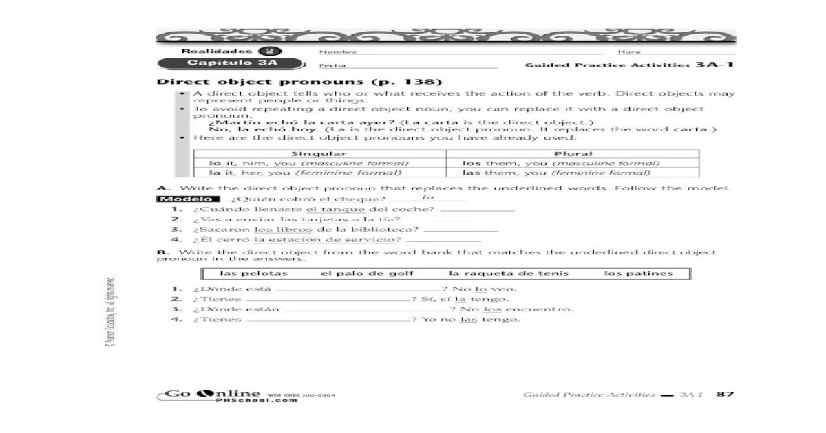 Guided practice activities 3a-3 answers page 104